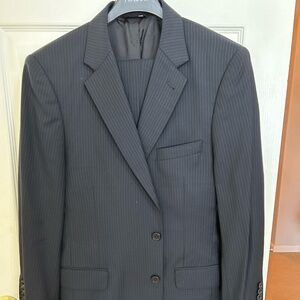 Jos. A. Bank Dark Grey Pinstripe Suit